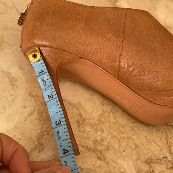 Coach Unna Leather Stiletto Heel Booties - Picture 12 of 12